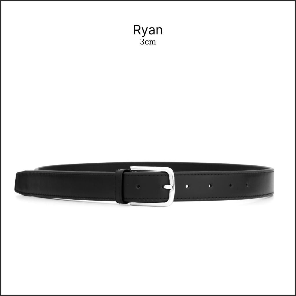 Thắt lưng nam da bò Ryan nhập khẩu cao cấp chính hãng August hợp kim chống gỉ, lỗi 1 đổi 1