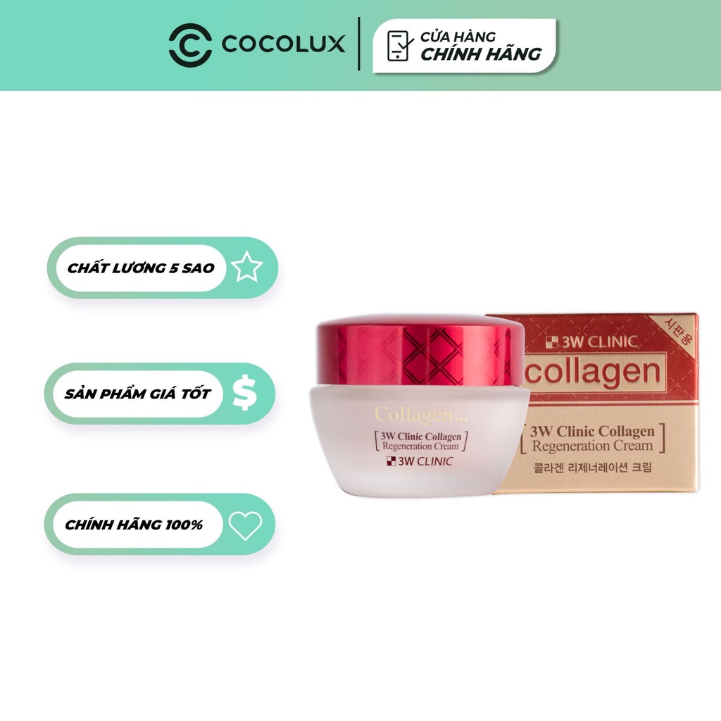 Kem dưỡng da chống lão hóa Collagen 3W Clinic Cocolux