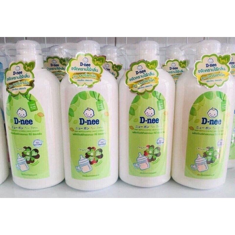 Nước rửa bình sữa Dnee Organic mới bình có vòi 620ml