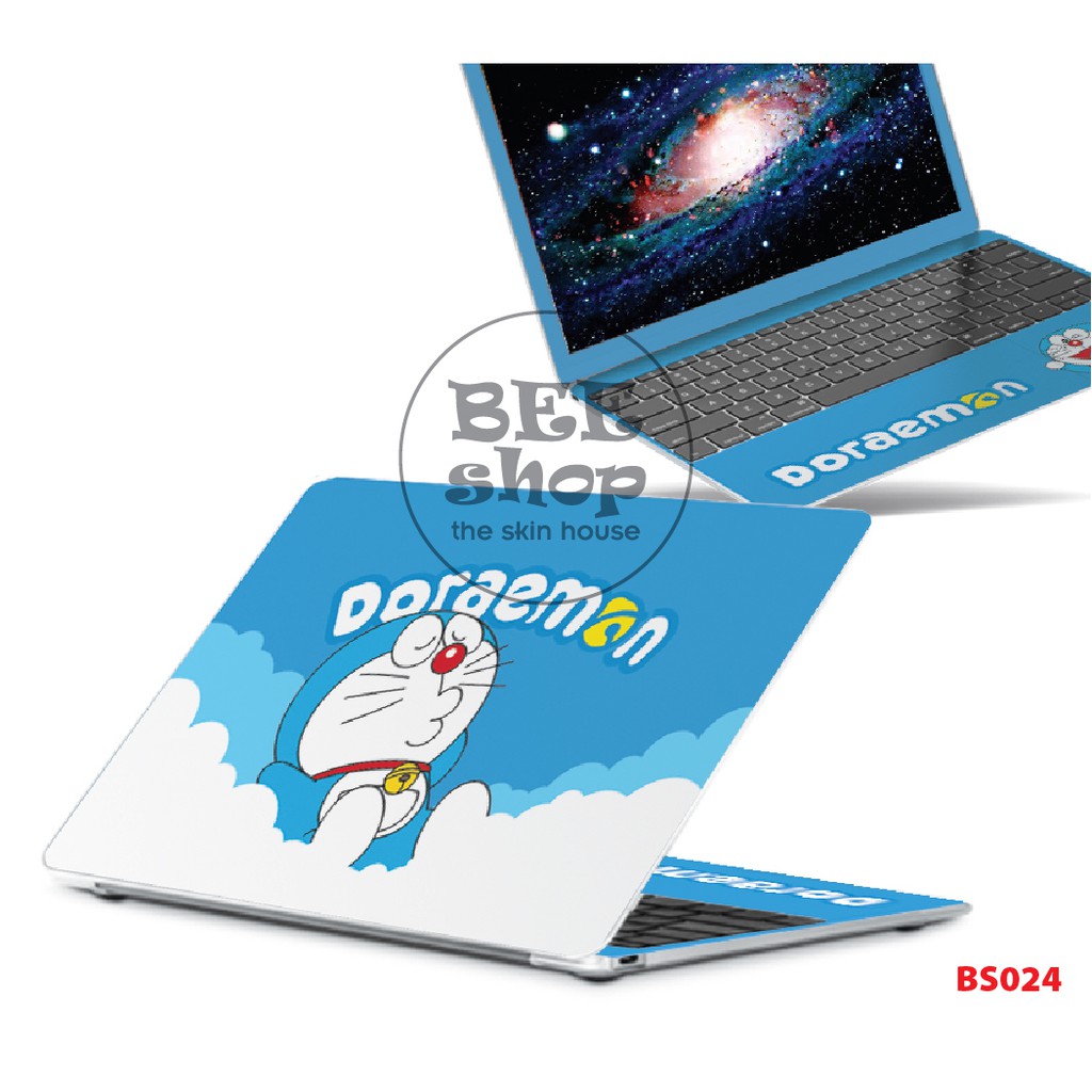 Decal dán laptop DOREAMON cho Acer/HP/Dell/Macbook