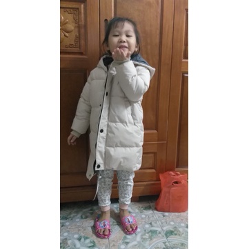 Áo Khoác Phao Dáng Dài Phong Cách Hàn Quốc Cho Bé Trai - Bé Gái Size 10-45kg