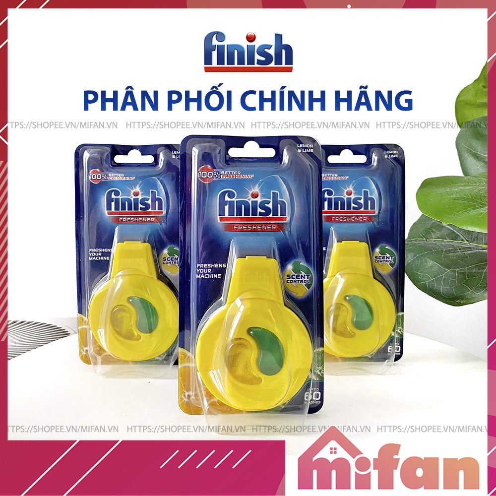 Viên Treo Khử Mùi Hôi Máy Rửa Bát FINISH - Tạo Mùi Hương Chanh Hương Tự Nhiên Tươi Mát  - Mifan Nhập Khẩu Chính Hãng