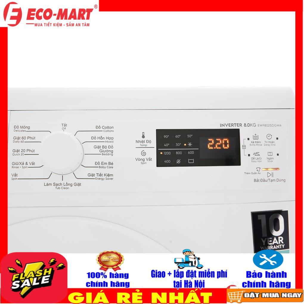 EWF8025DGWA Máy giặt Electrolux 8kg Inverter EWF8025DGWA