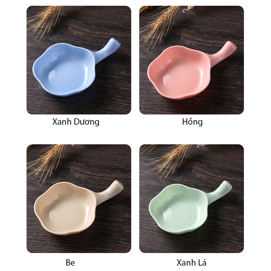 Bát Chấm, Chén Ăn Dặm Cho Bé Hình Hoa Có Tay Cầm Chất Liệu Nhựa Lúa Mạch Không BPA An Toàn Cho Sức Khỏe - Mẫu 2