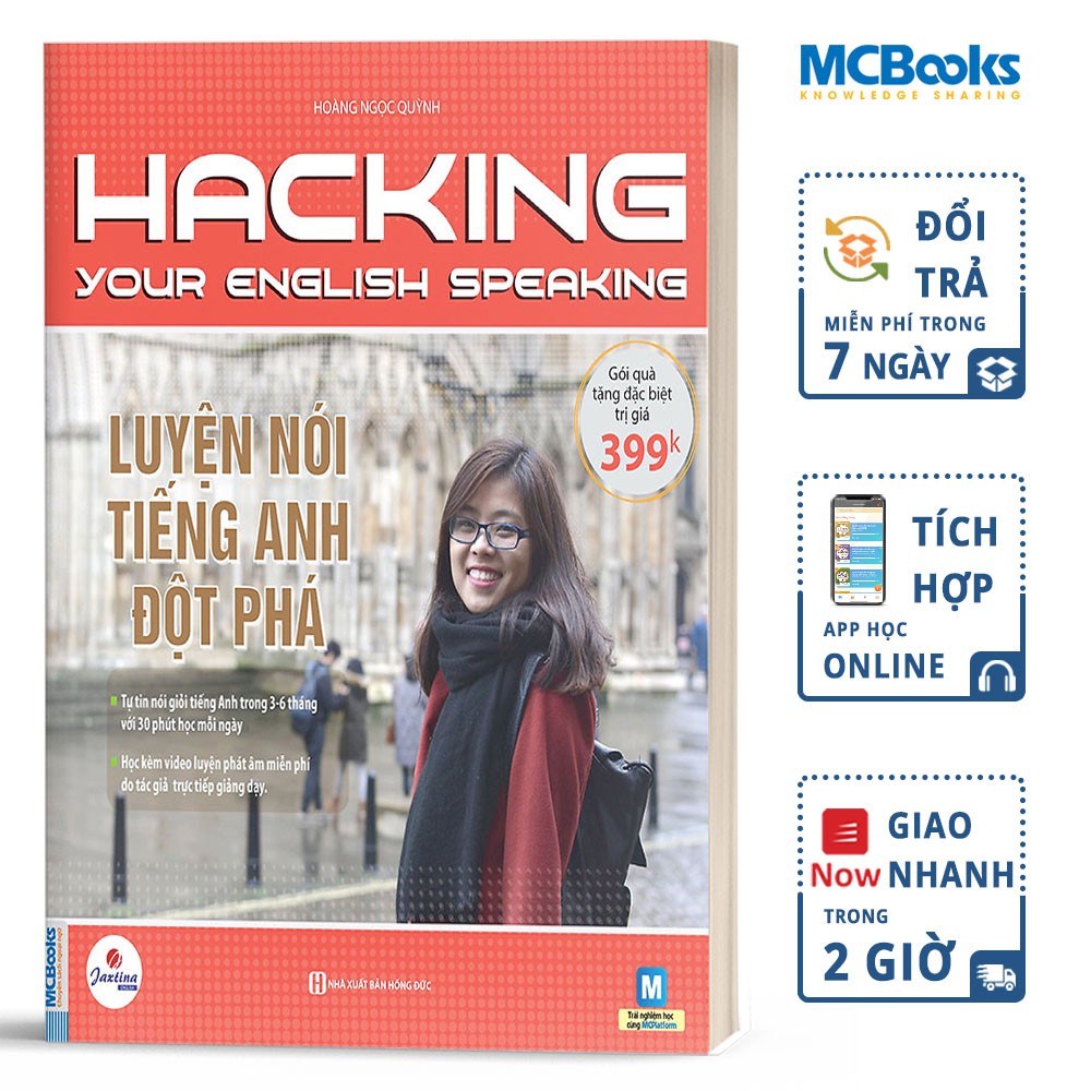 Sách - Hacking Your English Speaking - Luyện Nói Tiếng Anh Đột Phá - Học Kèm App Online