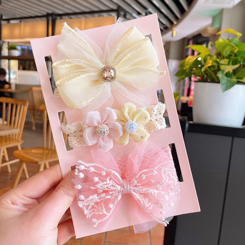 Set 3 Băng Đô Nơ Xinh Xắn Dành Cho Bé Gái