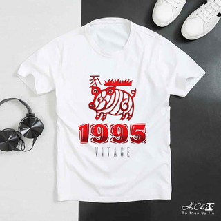 Áo Năm Sinh 1995 có 12 con Giáp NEW - Vải Dày Mịn May Dây Cổ Chạy Vai Cao Cấp (HC-00501)