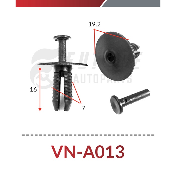 Vít nhựa, chốt nở nhựa cho dòng xe Mercedes, BMW - Future Autoparts