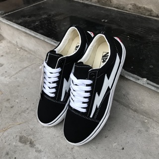 GIÀY VANS OLD SKOOL SÉT ĐEN FULL BOX