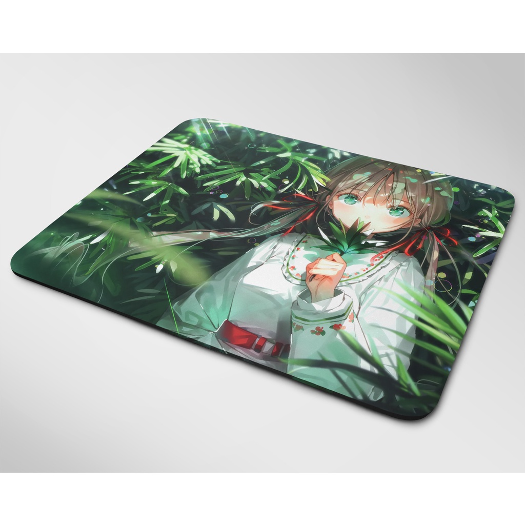 Lót chuột cỡ lớn, bàn di chuột, mouse pad mẫu Em và lá cây