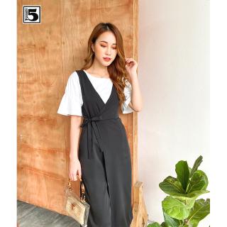 Quần yếm cổ V dáng lửng Twentyfive M610