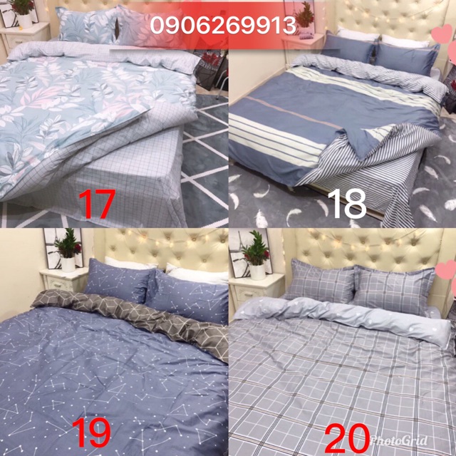 Bộ ga gối Demi 100% cotton