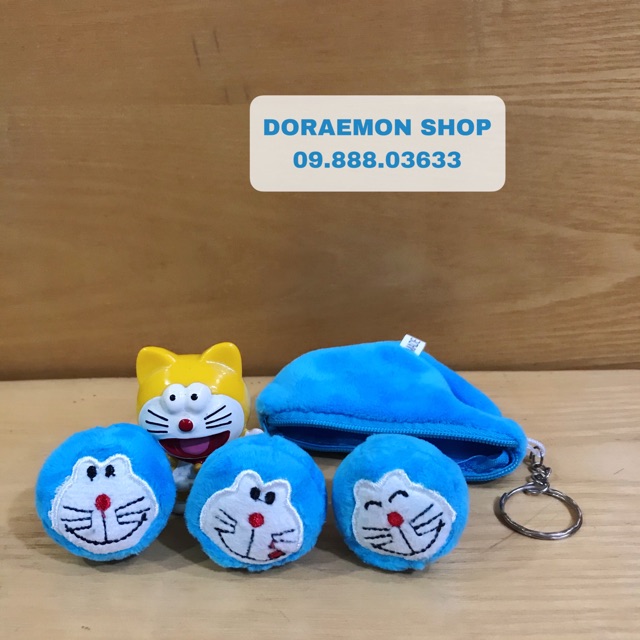 Móc Khoá Đậu Bông Mini Doremon Doraemon
