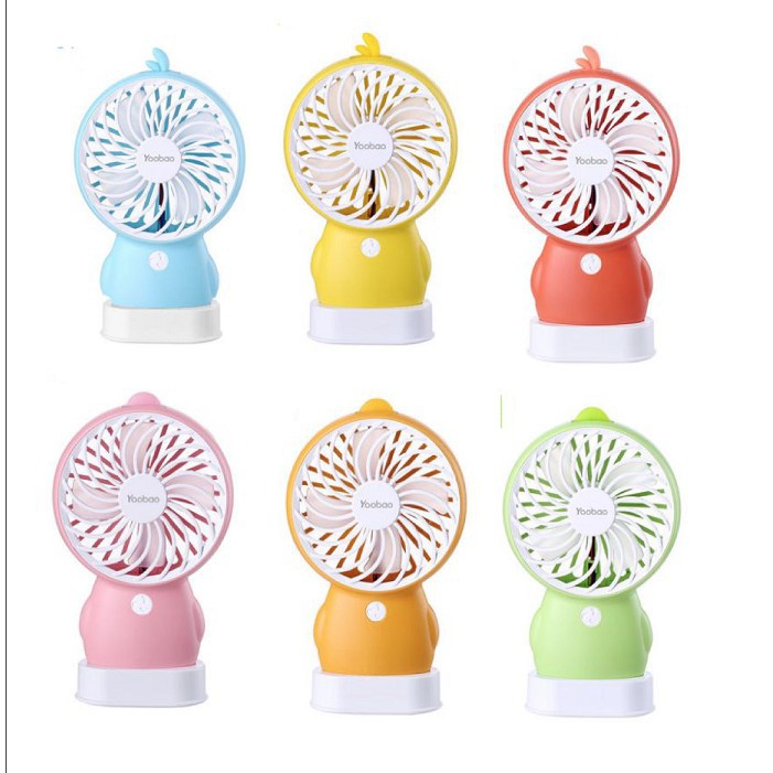 Quạt tích điện dùng liên tục 3 tiếng 800mAh Mini Fan cầm tay - Hàng chính hãng Yoobao