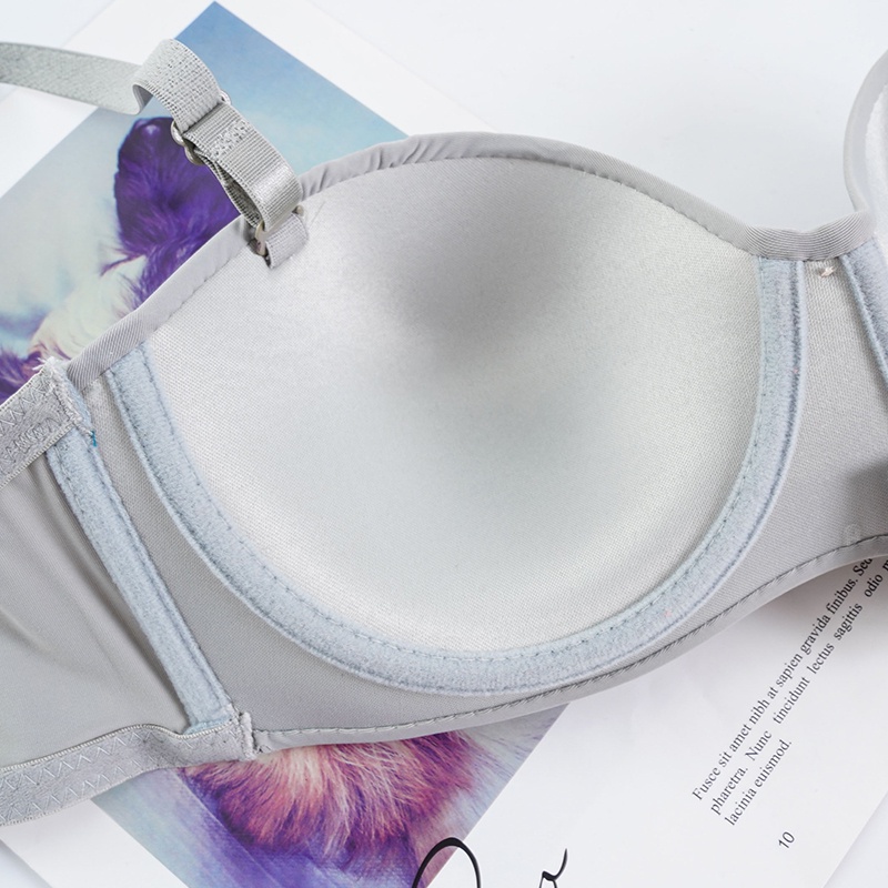 Áo ngực ECMLN không gọng không đường may màu trơn thời trang gợi cảm dành cho nữ