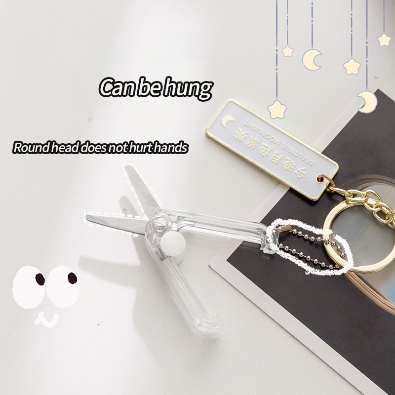 Kéo Cắt Giấy Mini Có Thể Gấp Gọn Tiện Dụng Cho Học Sinh