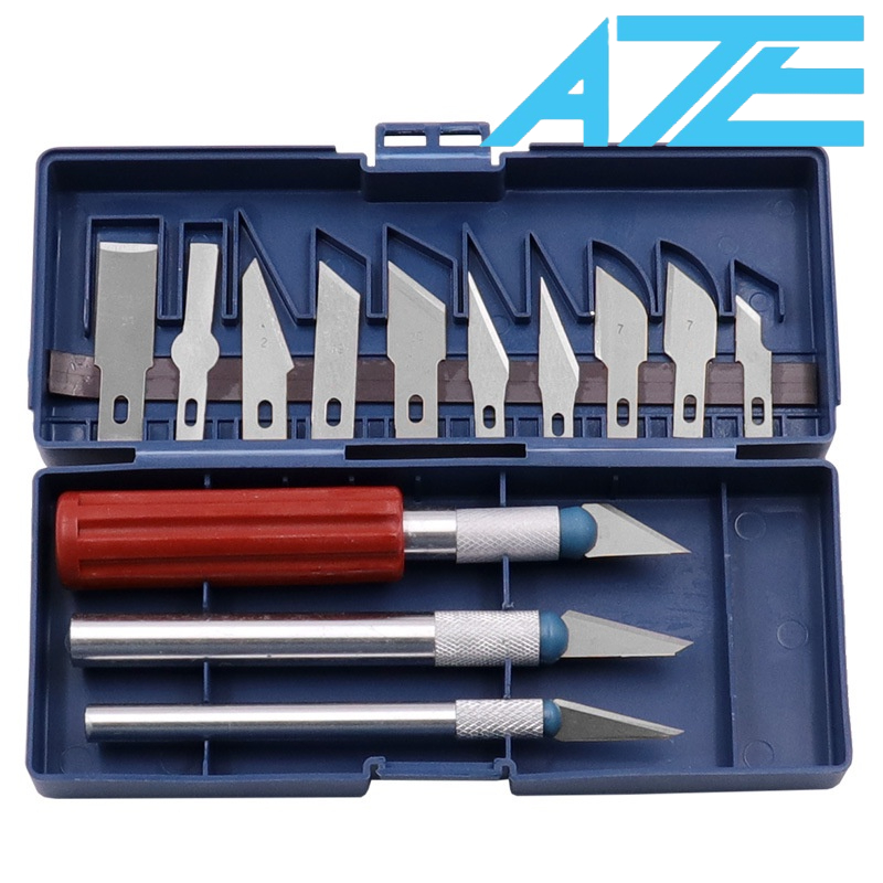 Bộ Dao Tỉa 13 Chi Tiết Đa Năng Cắt Xốp, Chai Lọ Nhựa, Bìa Carton Làm Thủ Công