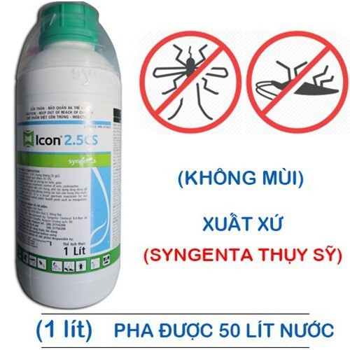 Thuốc diệt muỗi Icon 2.5cs chai 1 Lít SYNGENTA - BỈ trừ muỗi diệt côn trùng cực mạnh thuốc xịt muỗi y tế không mùi