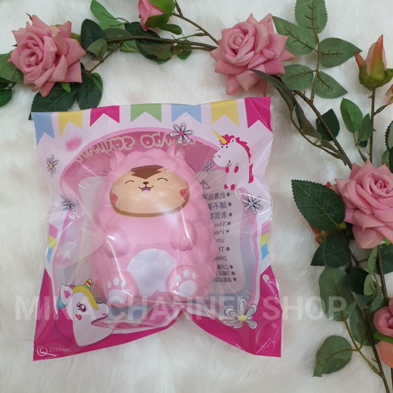 Đồ Chơi Squishy Hamster Siêu Dễ Thương (16cm x 13cm x 9cm) Siêu Đáng Yêu, Siêu Chậm Tăng (Có Bao Bì)