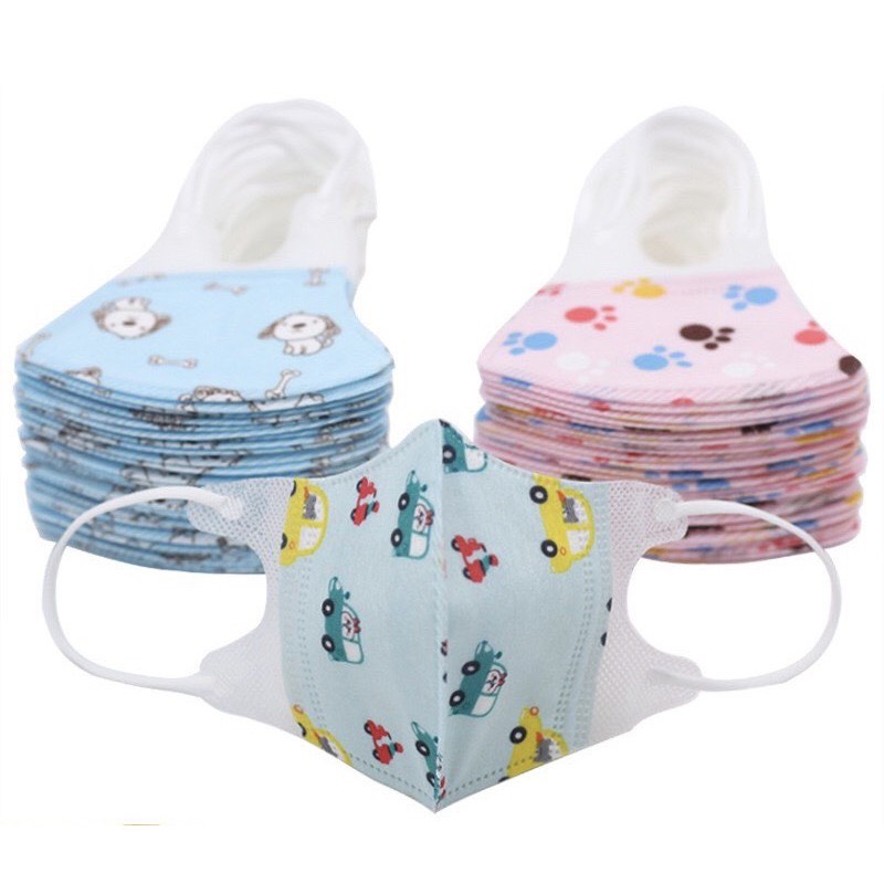 Khẩu trang 3D chống bụi kháng khuẩn cho bé (1c)