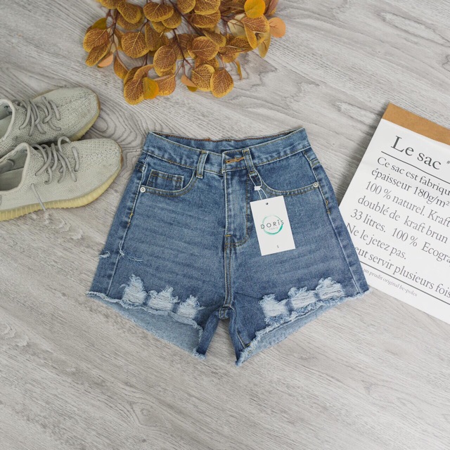 Quần short jean lưng cao xịn đẹp hình thật kèm video