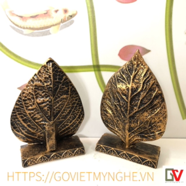 Combo 2 Tượng đá 3D lá bồ đề - Phật quan thế âm bồ tát & Phật thích ca