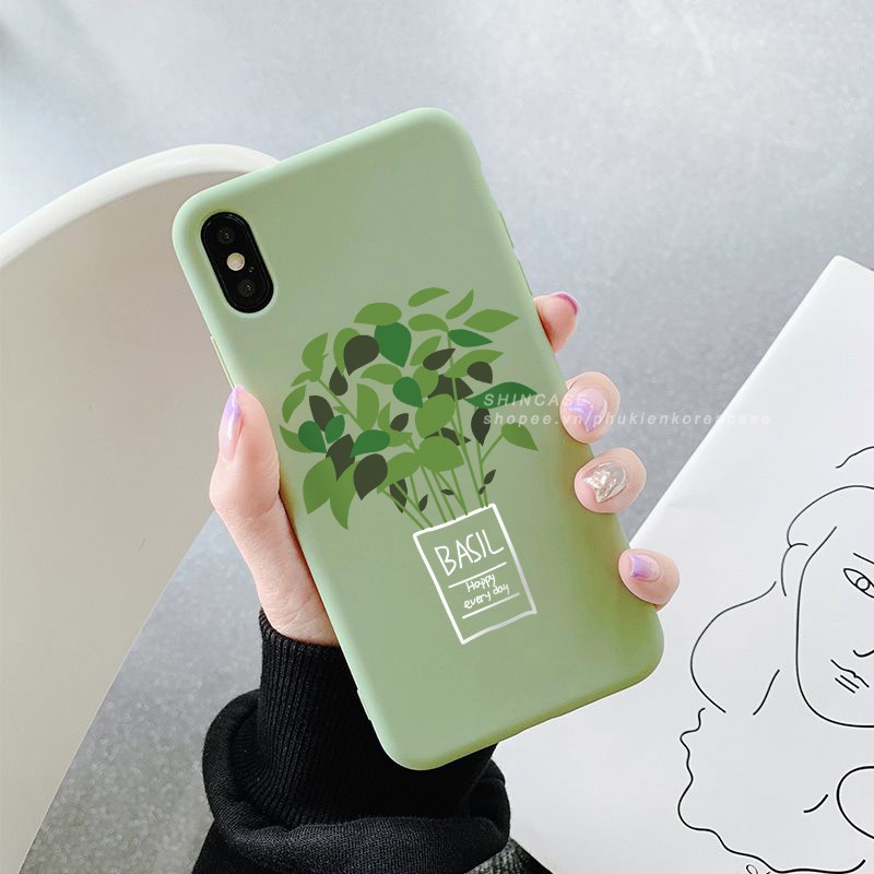 Ốp lưng iphone Basil tree TPU trơn dẻo mềm 6/6plus/6s/6splus/7/7plus/8/8plus/x/xr/xs/11/12/13/pro/max/plus/promax | BigBuy360 - bigbuy360.vn