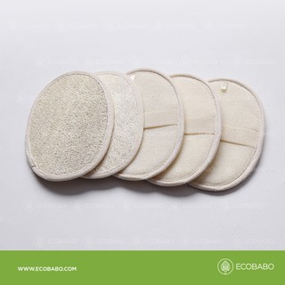 Bông tắm xơ mướp hữu cơ tạo bọt xỏ tay tiện dụng thân thiện cơ thể Ecobabo