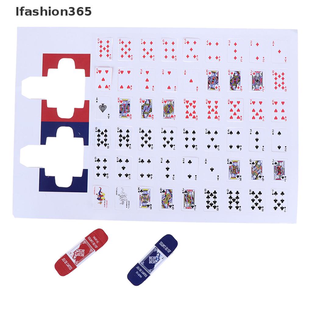 Bộ Bài Tây Giấy Mini 365 Tỉ Lệ 1: 12 Cho Nhà Búp Bê