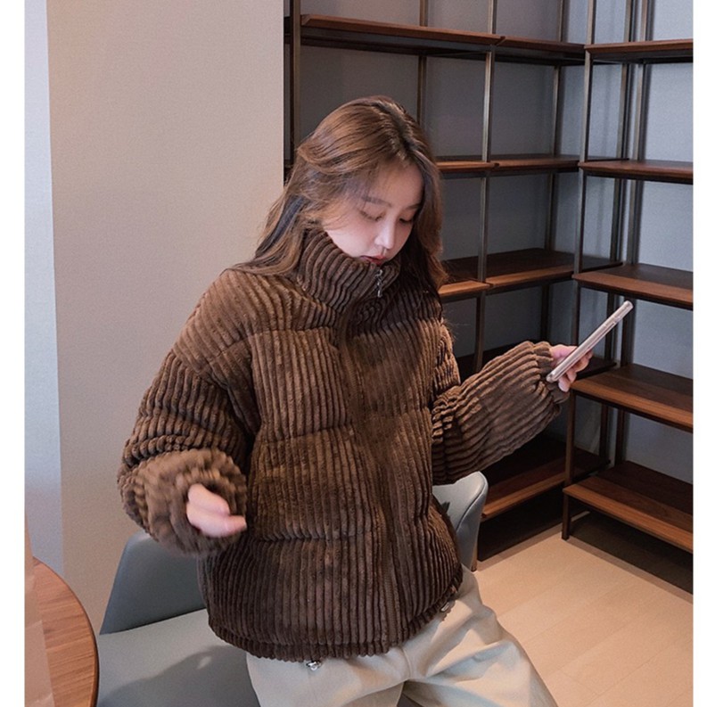 [Hàng có Sẵn]Áo khoác nhung nữ phong cách Hàn Quốc | BigBuy360 - bigbuy360.vn