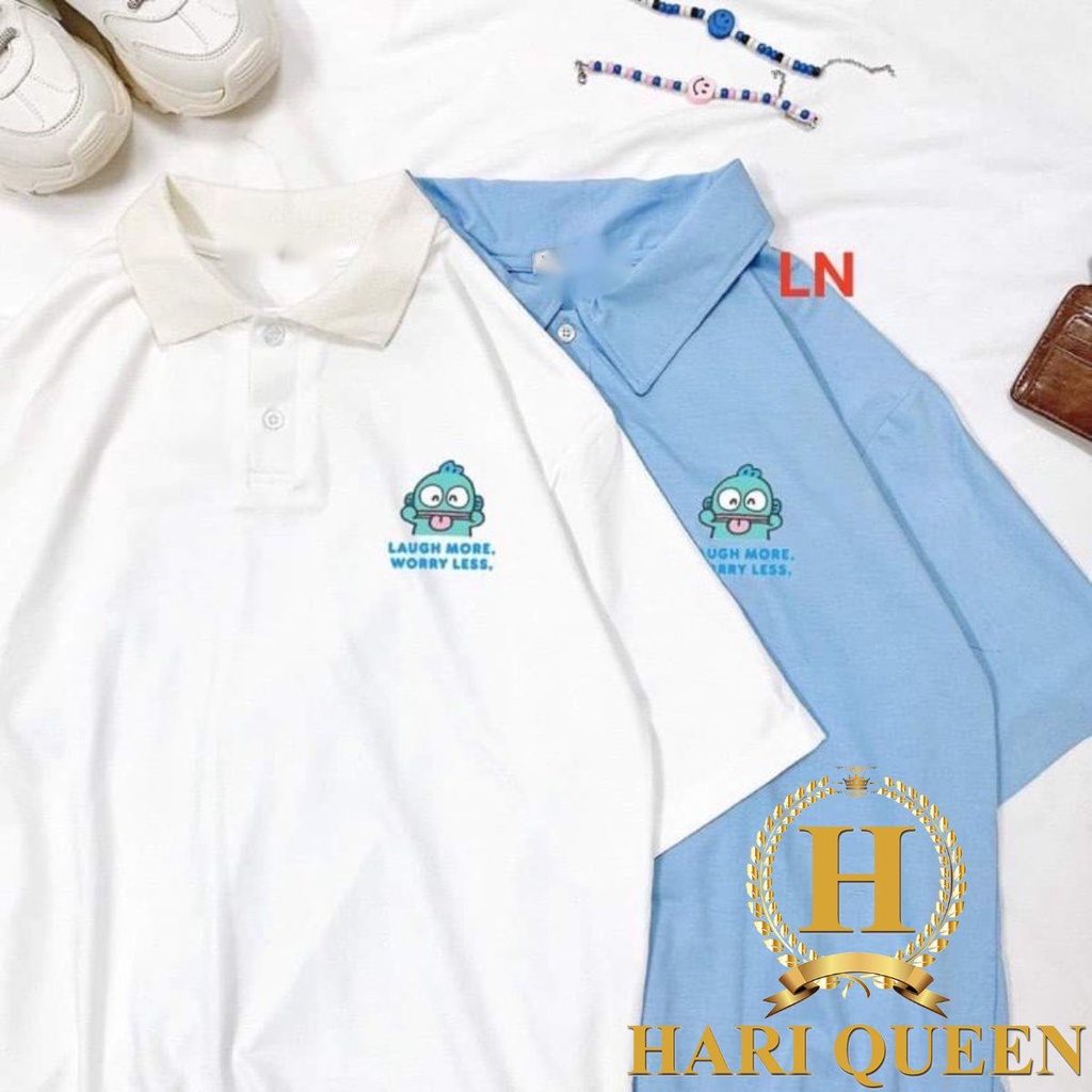 Áo polo hoạt hình Laught HARIQUEEN