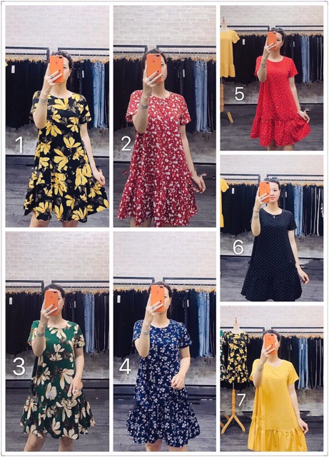 Đầm xoè đuôi cá