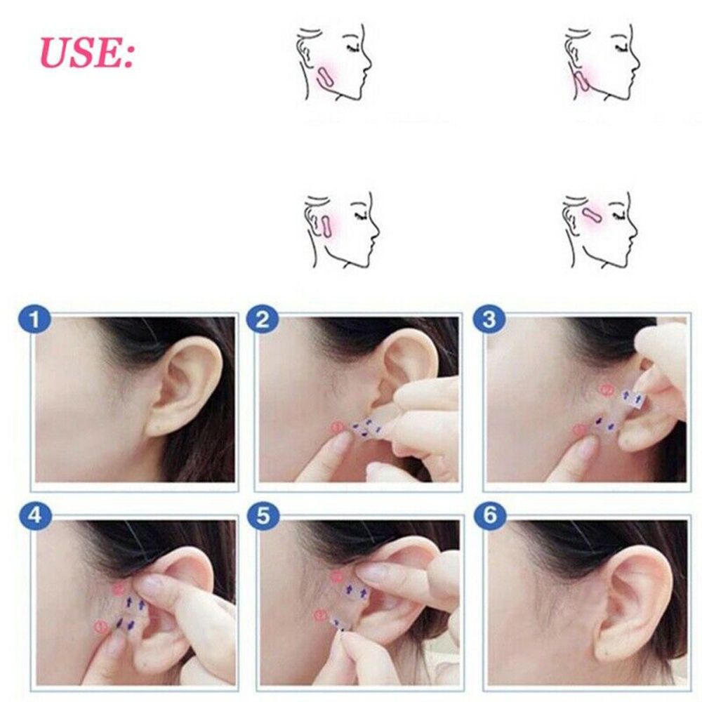 FUTURE 100pcs Hot Lifting Face Stickers Beauty Invisible Thin Face Patche New Tira Transparent Durable Lift Tools