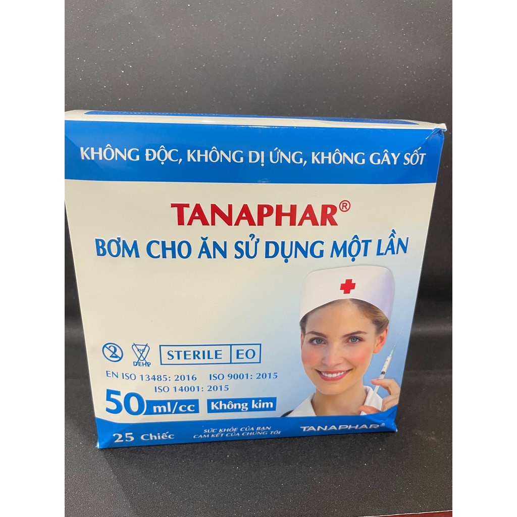 Bơm cho ăn tiệt trùng - dung tích 50ml trong gói riêng, sử dụng 1 lần