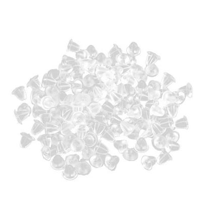 Set 100 Nút Chốt Khuyên Tai Bằng Cao Su Mềm Tiện Dụng