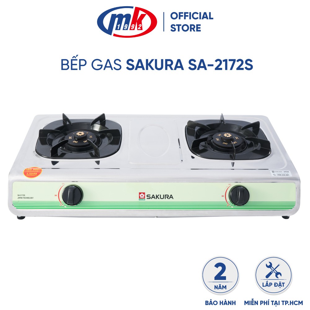 Bếp gas đôi Sakura SA-2172S_chính hãng Mekong