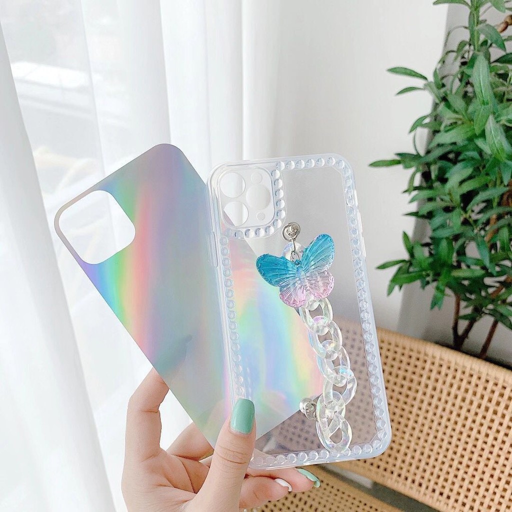 Ốp điện thoại TPU trong suốt họa tiết bướm cho Iphone 11 Pro Max X Xr Xs Max 6 6s 7 8 Plus 12 pro max | BigBuy360 - bigbuy360.vn