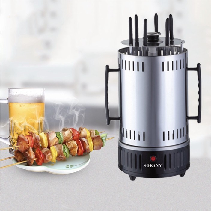 Bếp Nướng Điện Không Khói 1200W, Lò Nướng Thịt Xiên SOKANY - Nướng Nhanh - Tiết Kiệm Điện -Chính Hãng