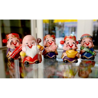 Bộ tượng năm ông Thần tài Phúc Lộc Thọ may mắn dễ thương