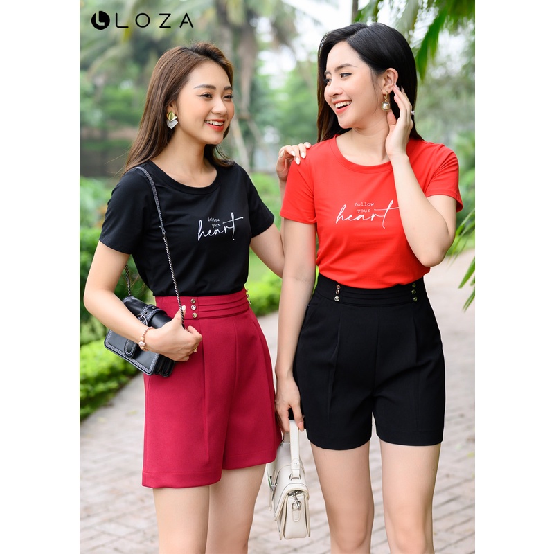 Quần short nữ LOZA cạp liền thời trang - LQ03110
