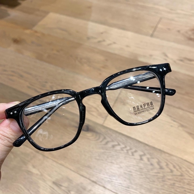 Gọng kính cốt dáng vuông Lutto k9078 màu đen cho nam nữ