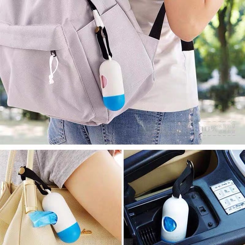 Cuộn túi đựng rác/ tã lót/ tã em bé bằng nhựa nhỏ gọn cao cấp
