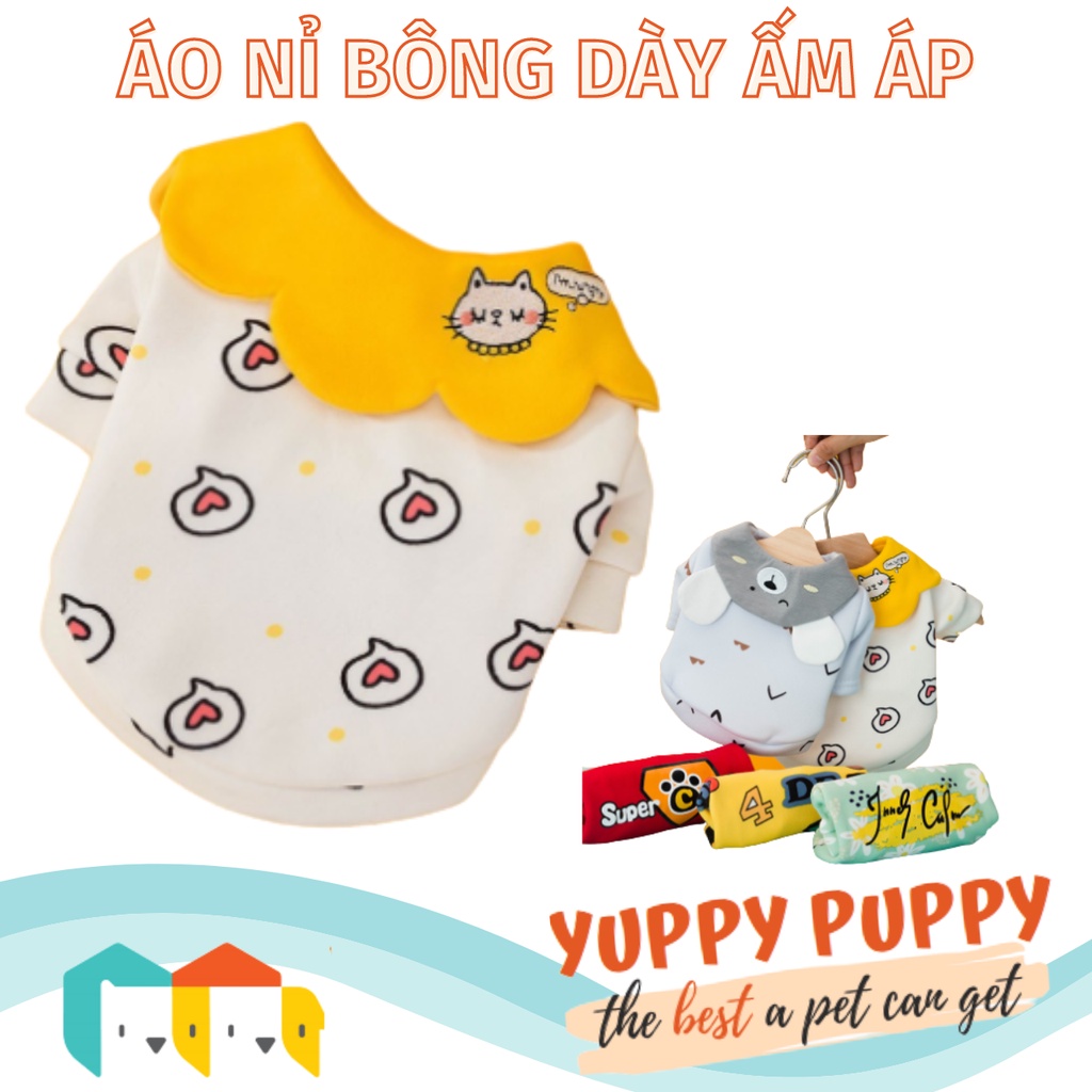 Hipidog Áo nỉ bông ấm áp họa tiết dứa  cho chó mèo  / Hoodie for pet