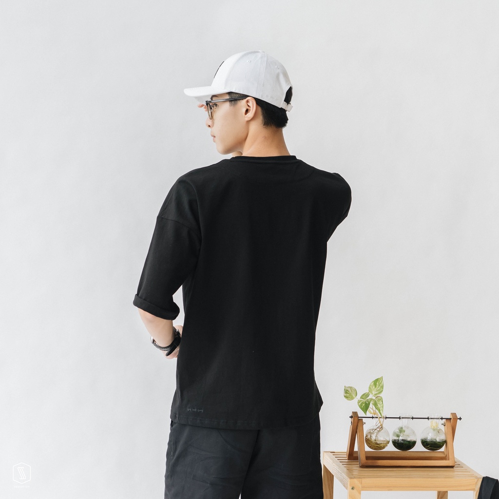 Áo thun ngắn tay Unisex cổ tròn có túi ngực thêu hoạ tiết thuyền SSSTUTTER thoáng mát thấm mồ hôi Try Tee | BigBuy360 - bigbuy360.vn