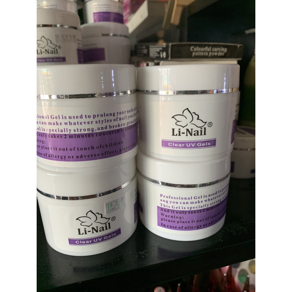 Gel đắp Li-nail không nóng 20ml - 65ml làm móng tay chân nail