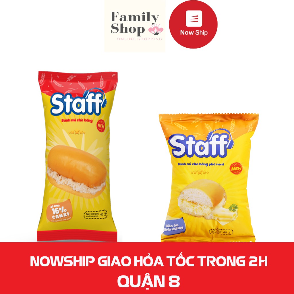 [Hàng Chính Hãng] 10 STAFF BÁNH MÌ CHÀ BÔNG, CHÀ BÔNG PHÔ MAI TAN CHẢY, LAN NHO, 3in1