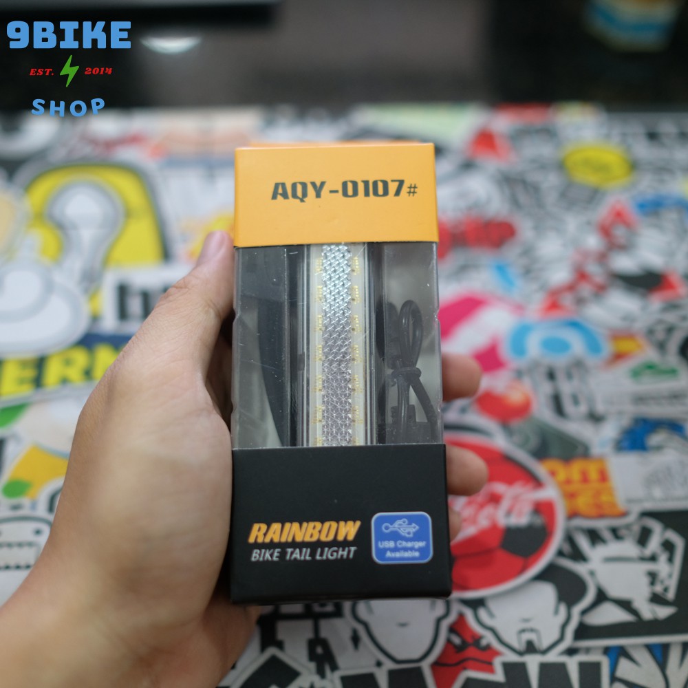 Đèn hậu xe đạp led RGB NQY-0107