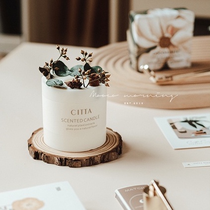 Nến Thơm Handmade Hoa Khô Citta Thư Giãn, Làm Quà Tặng Bạn Bè, Quà Sinh Nhật