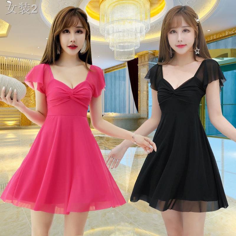 ┇❉❣Hộp đêm sexy dress 2020 mới ngắn cũn cỡn váy sang chảnh dạ hội nữ ăn mặc hợp thời trang <