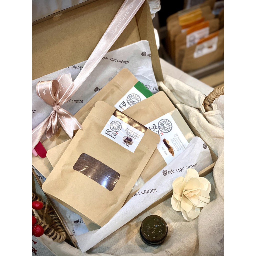 Set Mặt Nạ Bột Trắng Hồng MMG (Handmade)